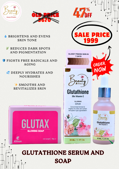 Beautiful Skin with the Glutathione Serum + Glutax Soap Free