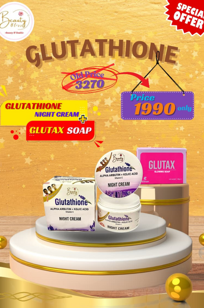 Glutathione Night Cream & Glutax Soap Deal