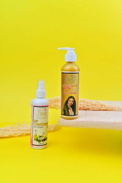 Pack Of 2 Hair Treatment Oil + Shampoo FREE 100% Organic 200 ML