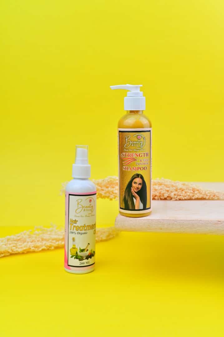 Pack Of 2 Hair Treatment Oil + Shampoo FREE 100% Organic 200 ML