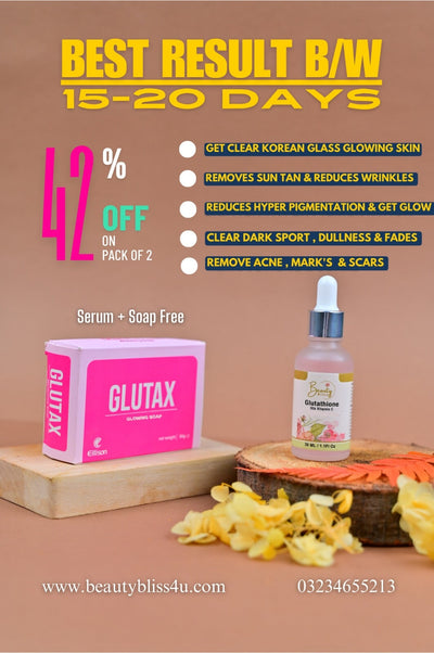 Beauty Bliss Glutathione Serum + Glutax Soap Deal